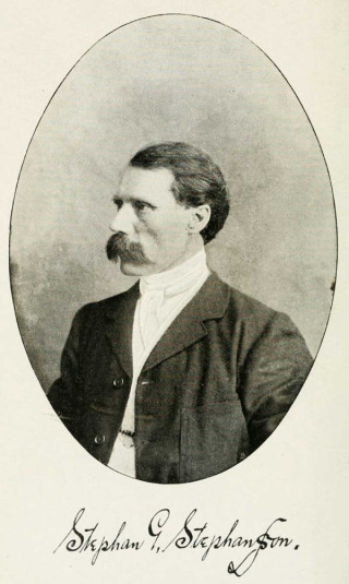 Stephan G. Stephansson. (Ljsmyndari ekktur).